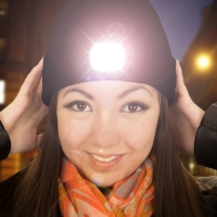 Beamie LED Beanie Hat - BLACK