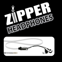 Zipper Earphones WHITE