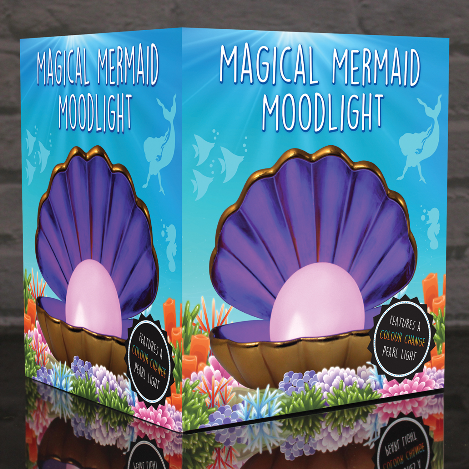 Clam Pearl Night Light Colour Changing Magical Mermaid Mood Light By DZine 